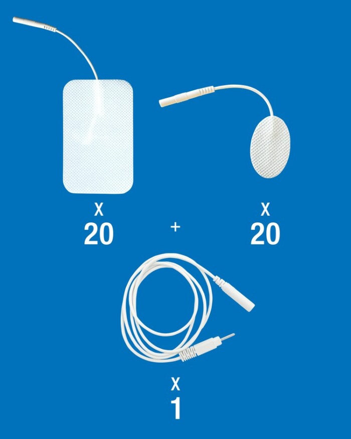 VNS Replacement pads (20 x Rectangle + 20 x Oval + 1 X Wire connector)