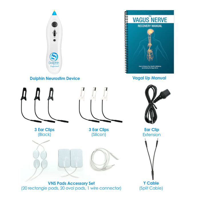 Dolphin Neurostim Professional Blue Tip (BT) Single unit Upgrade + Vagal Stim Package